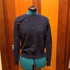 Banana Republic Valentine sweater with hearts